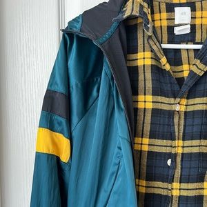 Windbreaker and flannel